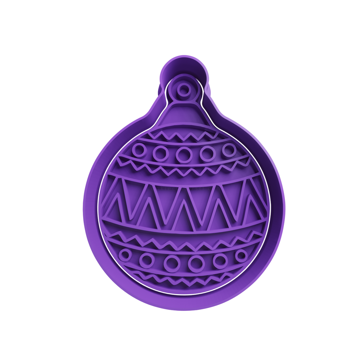 Christmas Bubbles Cookie Cutter 4 - 3D printed Christmas cookie cutter