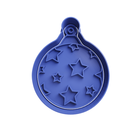 Christmas Bubbles with Stars Cookie Cutter 6 - 3D printed Christmas cookie cutter