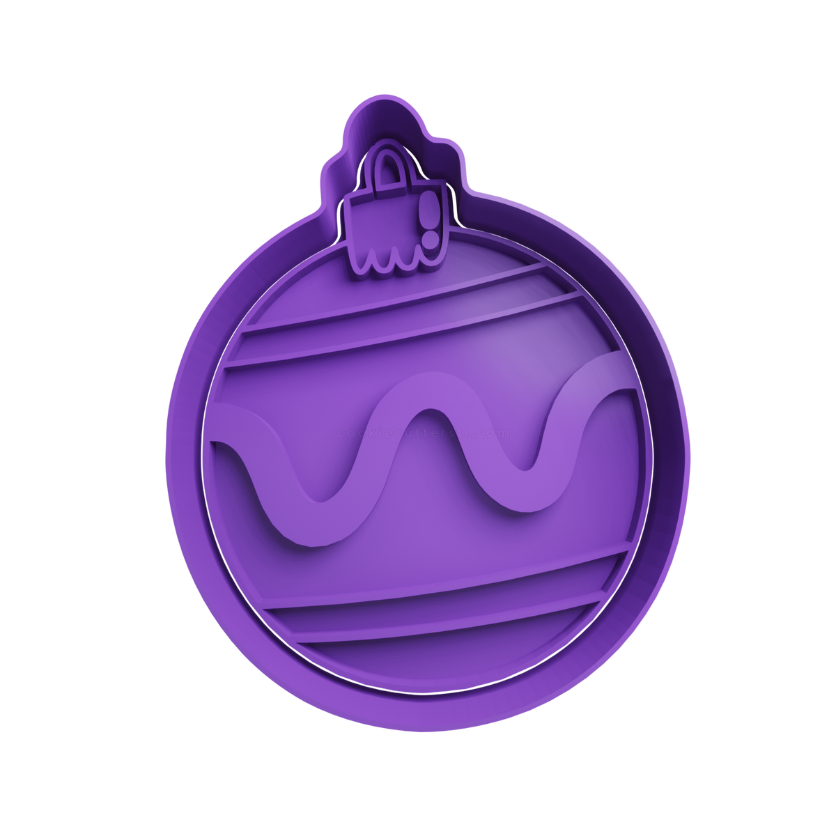 Christmas Bubbles Cookie Cutter - 3D printed Christmas cookie cutter