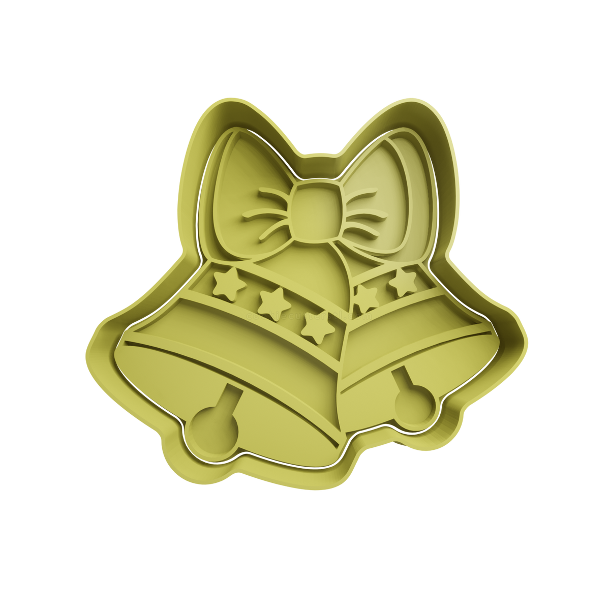 Bells Cookie Cutter 2 - 3D printed Christmas cookie cutter
