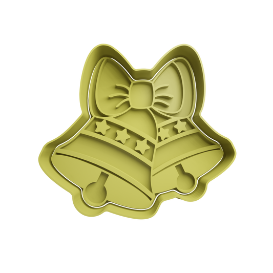 Bells Cookie Cutter 2 - 3D printed Christmas cookie cutter