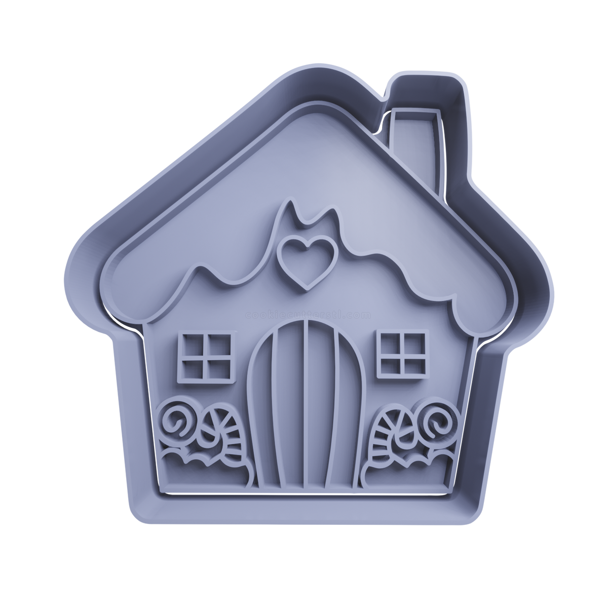 House Christmas Cookie Cutter 2 - 3D printed Christmas cookie cutter