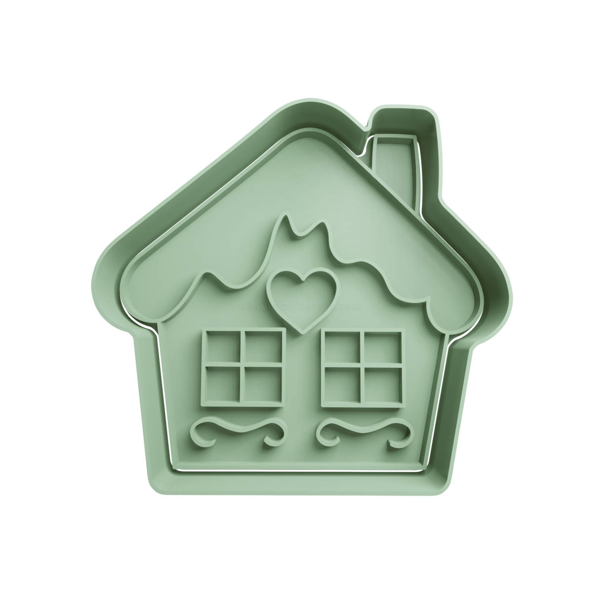 House Christmas Cookie Cutter 4 - 3D printed Christmas cookie cutter
