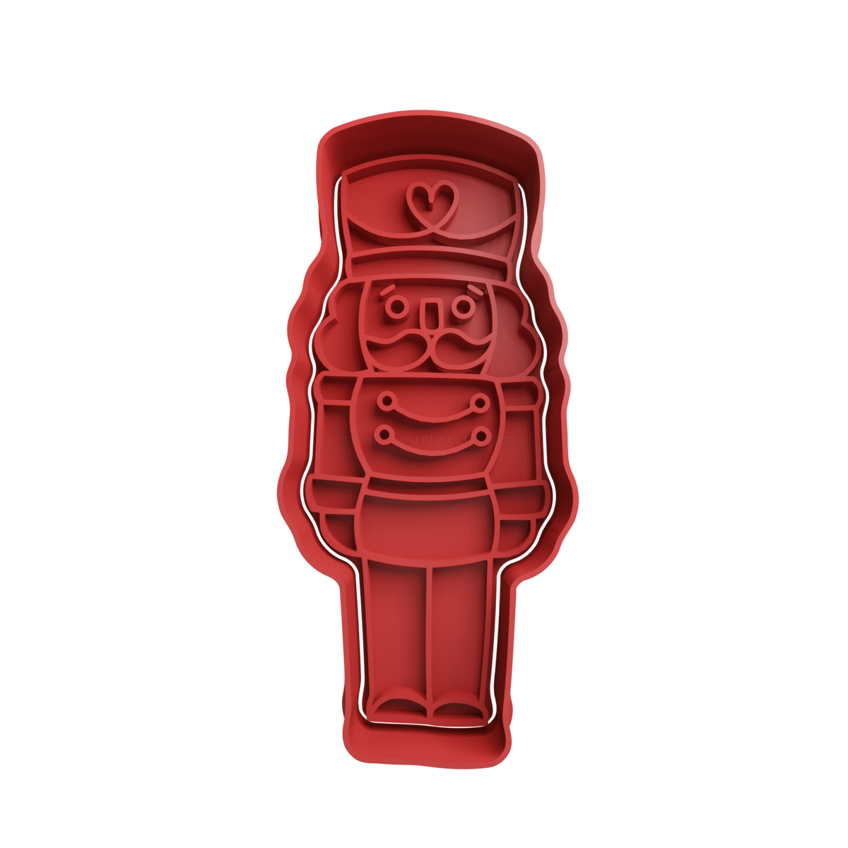 Nutcracker Cookie Cutter 3 - 3D printed Christmas cookie cutter