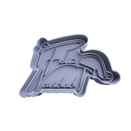 Feliz Navidad Cookie Cutter 7 - 3D printed Christmas cookie cutter