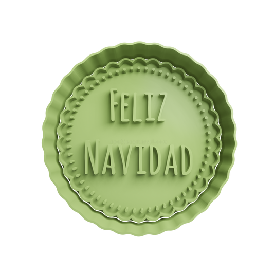 Feliz Navidad Cookie Cutter 5 - 3D printed Christmas cookie cutter