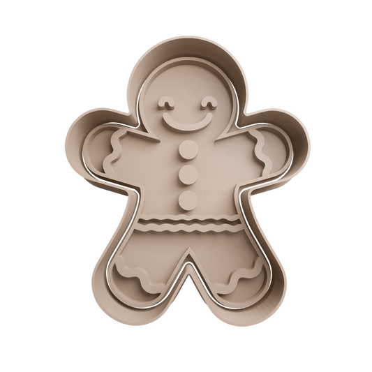 Gingerbread Man Cookie Cutter 11 - 3D printed Christmas cookie cutter