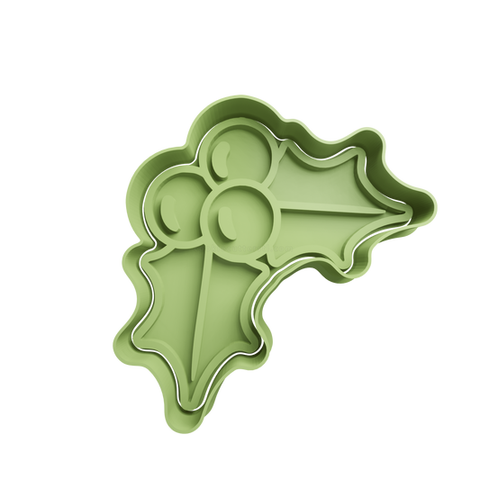 Mistletoe Christmas Cookie Cutter 2 - 3D printed Christmas cookie cutter