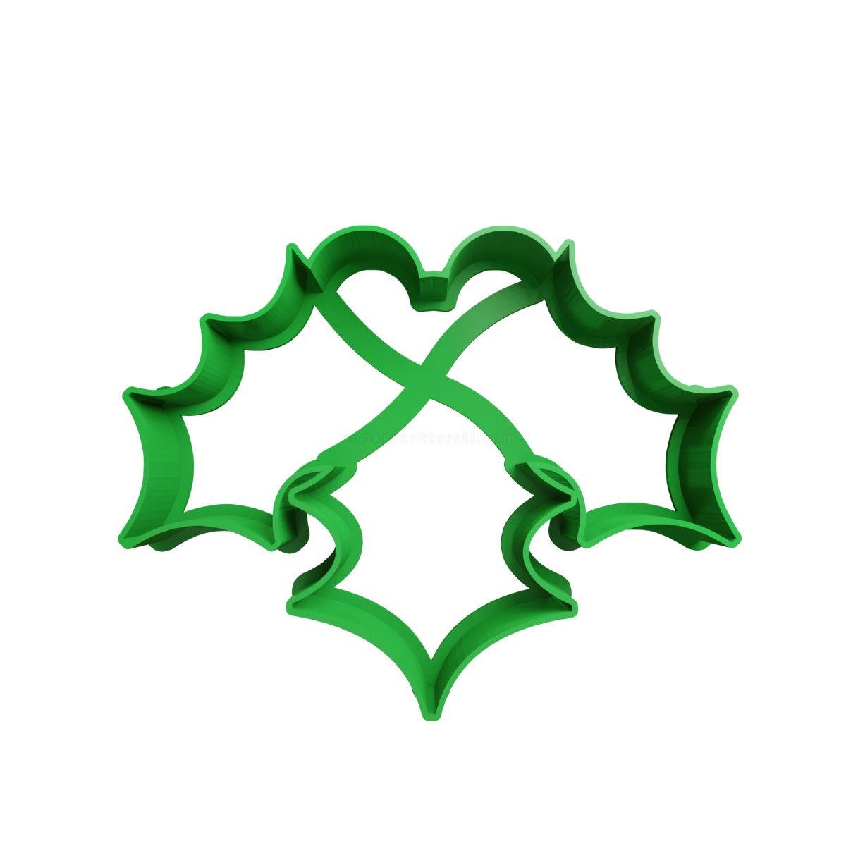 Mistletoe Christmas Cookie Cutter 4 - 3D printed Christmas cookie cutter