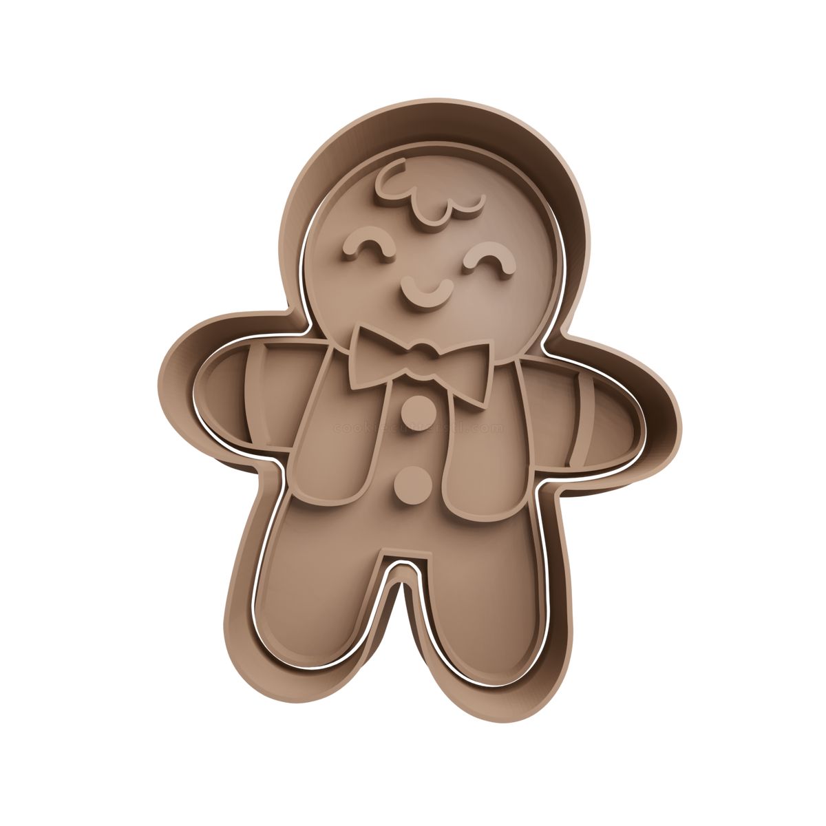 Gingerbread Man Cookie Cutter 12 - 3D printed Christmas cookie cutter
