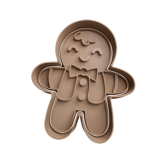Gingerbread Man Cookie Cutter 12 - 3D printed Christmas cookie cutter