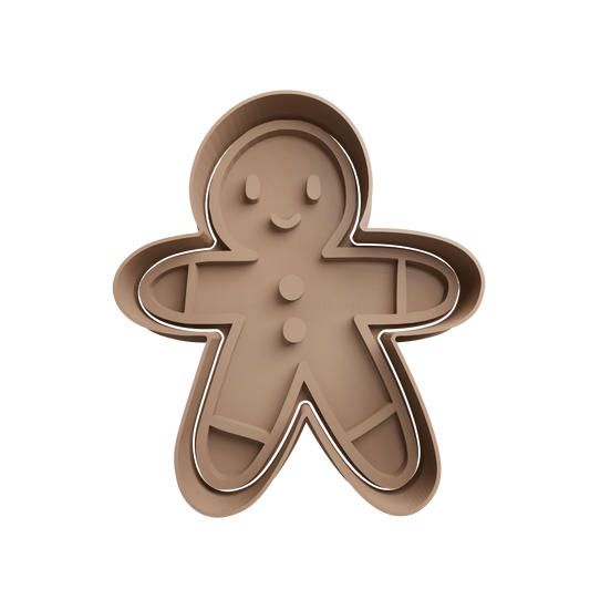 Gingerbread Man Cookie Cutter 8 - 3D printed Christmas cookie cutter