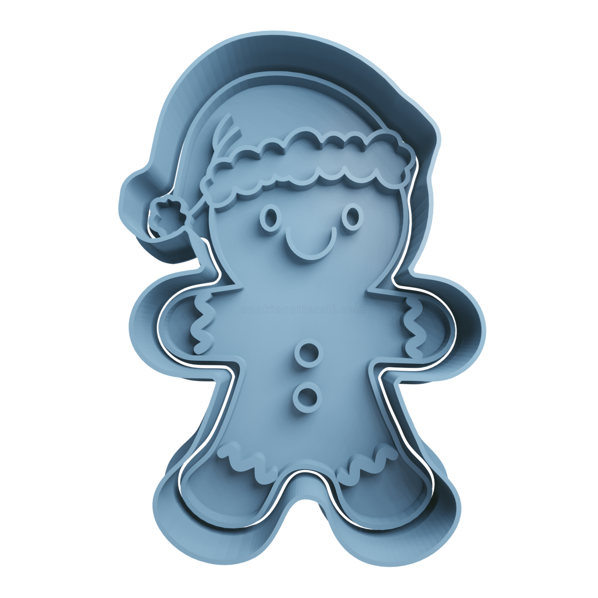 Gingerbread Man Cookie Cutter 15 - 3D printed Christmas cookie cutter