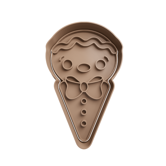 Gingerbread Man Cookie Cutter 2 - 3D printed Christmas cookie cutter