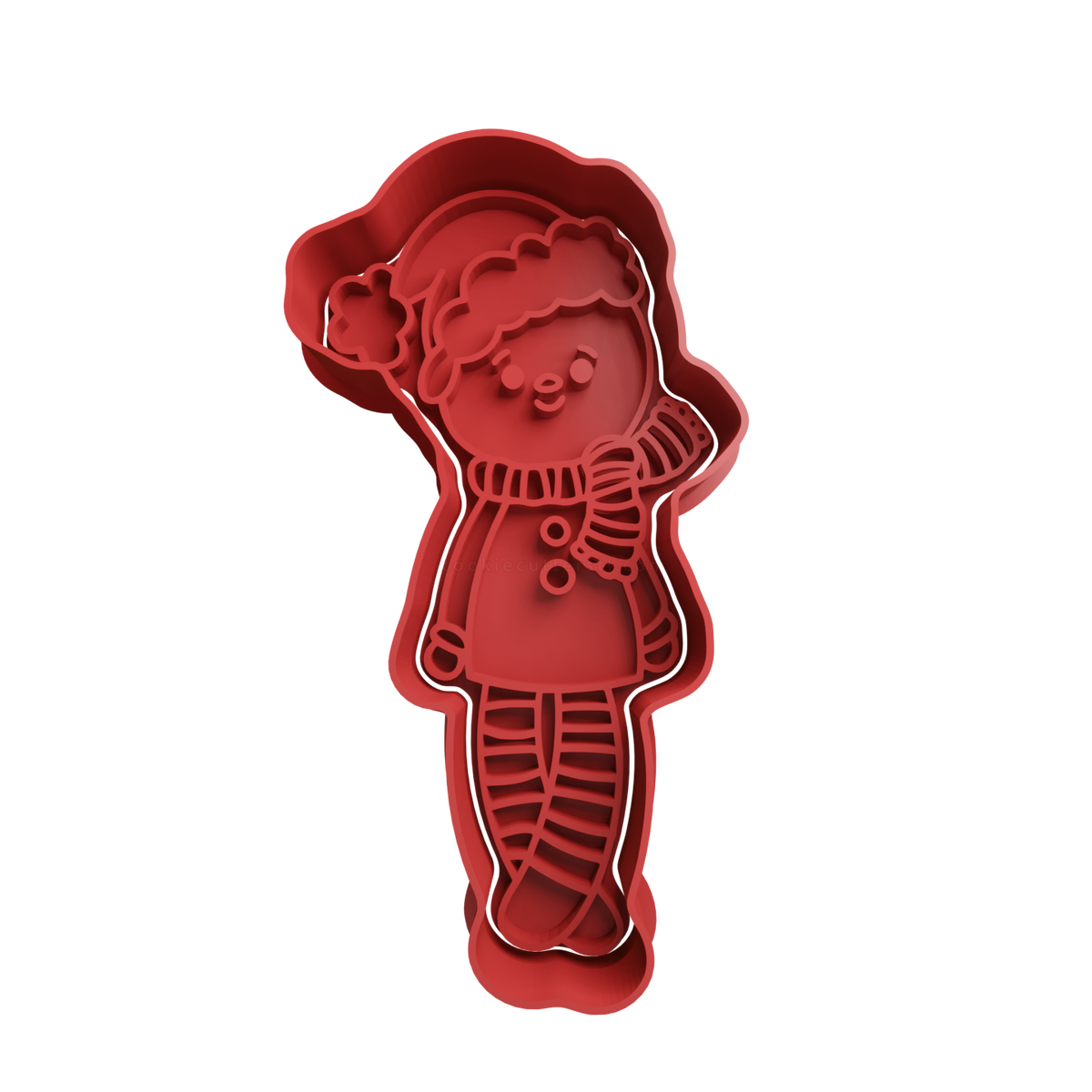 Doll Cookie Cutter - 3D Printed Cookie Cutter & Fondant Baking Stamp | AusHobby