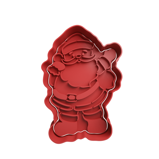 Santa Claus Cookie Cutter 6 - 3D printed Christmas cookie cutter