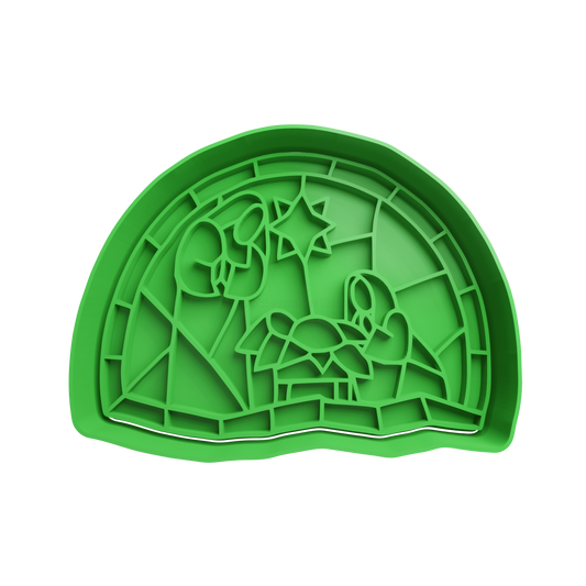 Christmas Manger Cookie Cutter - Style 2 - 3D printed Christmas cookie cutter