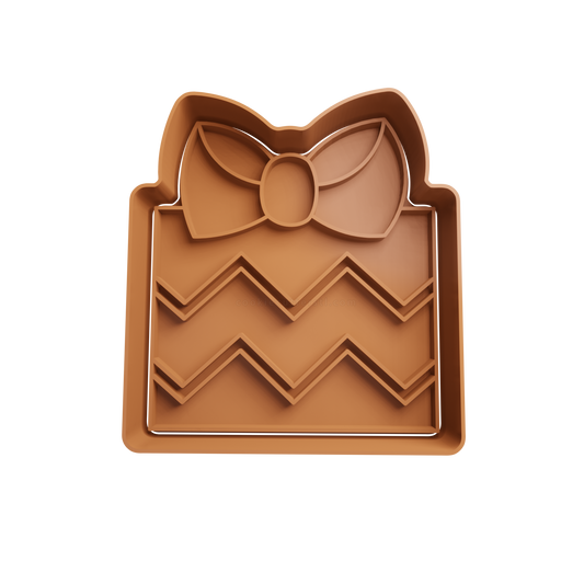 Christmas Gift Box Cookie Cutter 5 - 3D printed Christmas cookie cutter