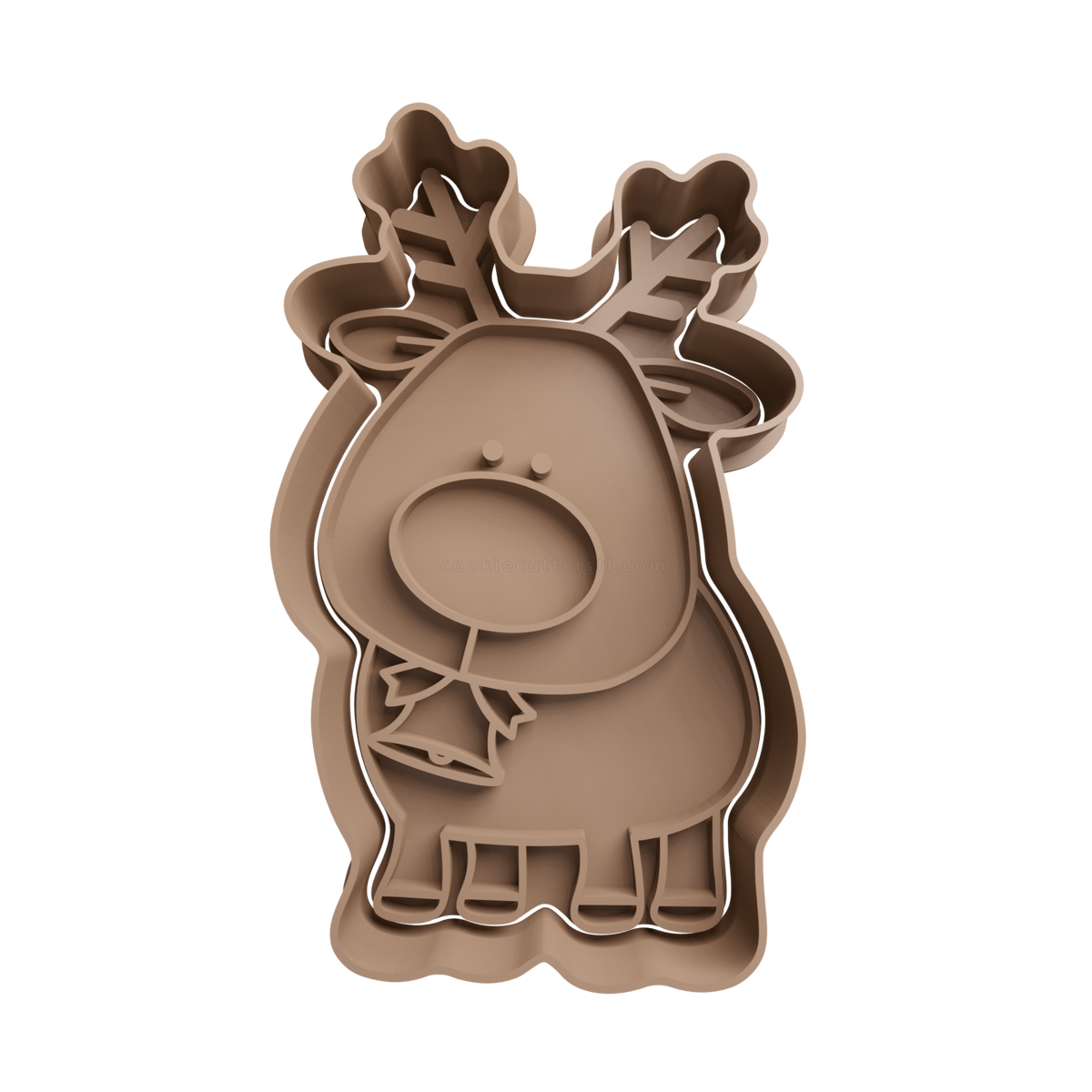 Reindeer Cookie Cutter 9 - 3D printed Christmas cookie cutter