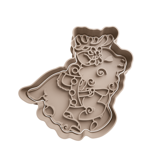 Christmas Reindeer Cookie Cutter - 3D printed Christmas cookie cutter