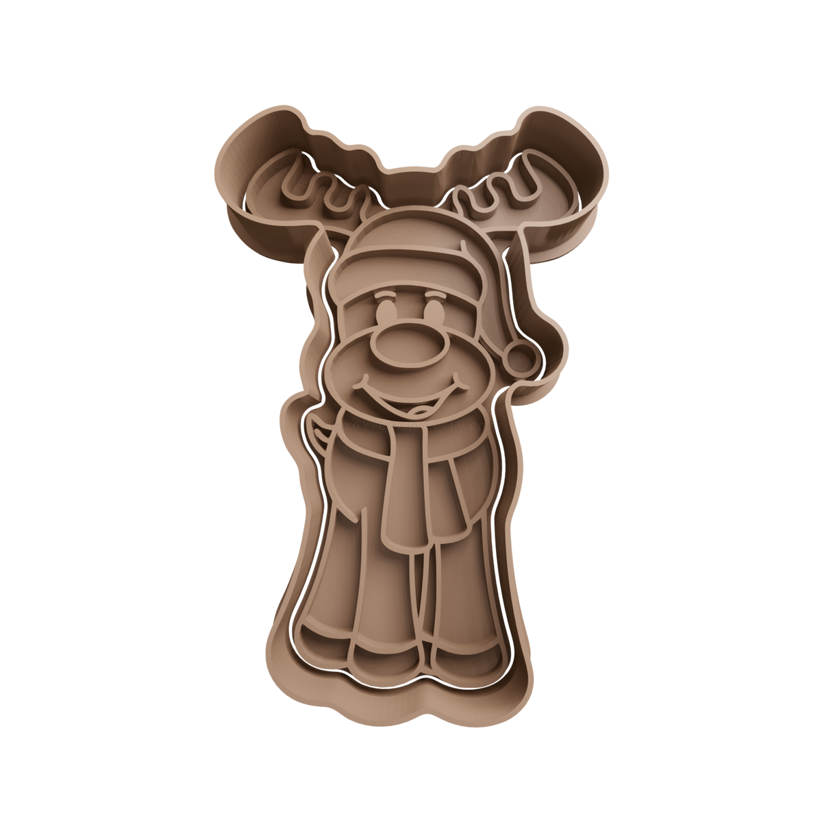 Reindeer Cookie Cutter 4 - 3D printed Christmas cookie cutter