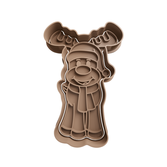 Reindeer Cookie Cutter 4 - 3D printed Christmas cookie cutter