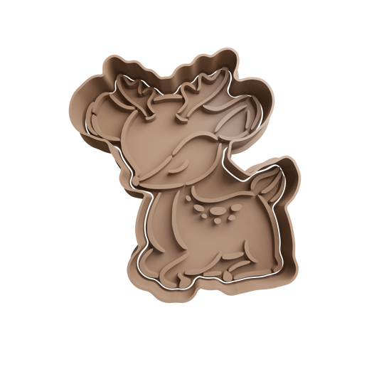 Reindeer Cookie Cutter 5 - 3D printed Christmas cookie cutter