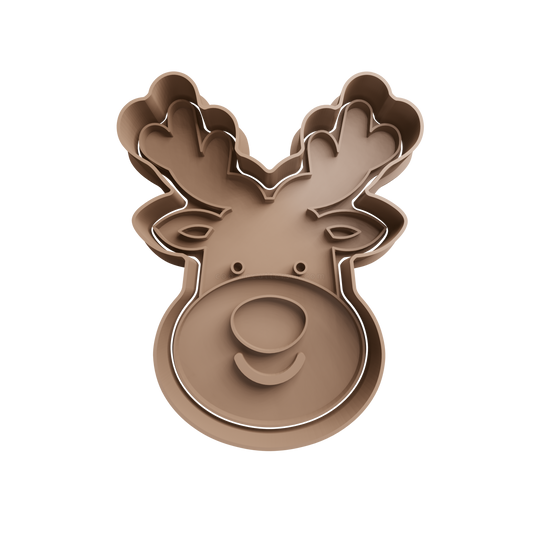 Reindeer Cookie Cutter 19 - 3D printed Christmas cookie cutter