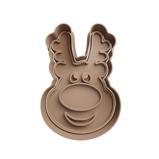 Reindeer Cookie Cutter 13 - 3D printed Christmas cookie cutter