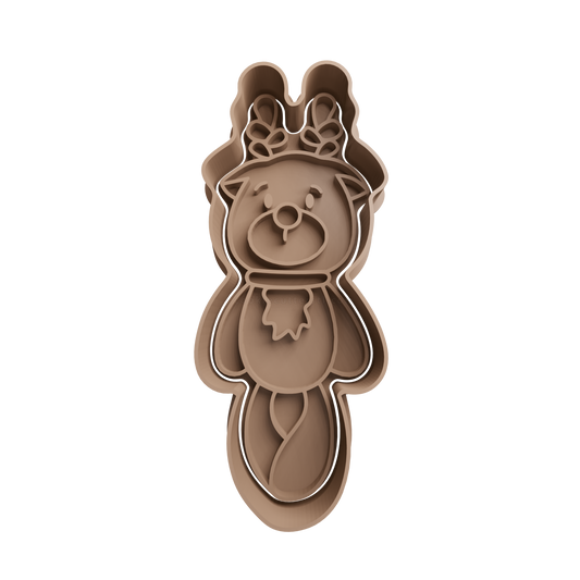 Reindeer Cookie Cutter 10 - 3D printed Christmas cookie cutter