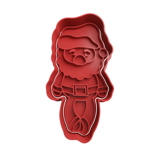 Santa Claus Cookie Cutter 5 - 3D printed Christmas cookie cutter