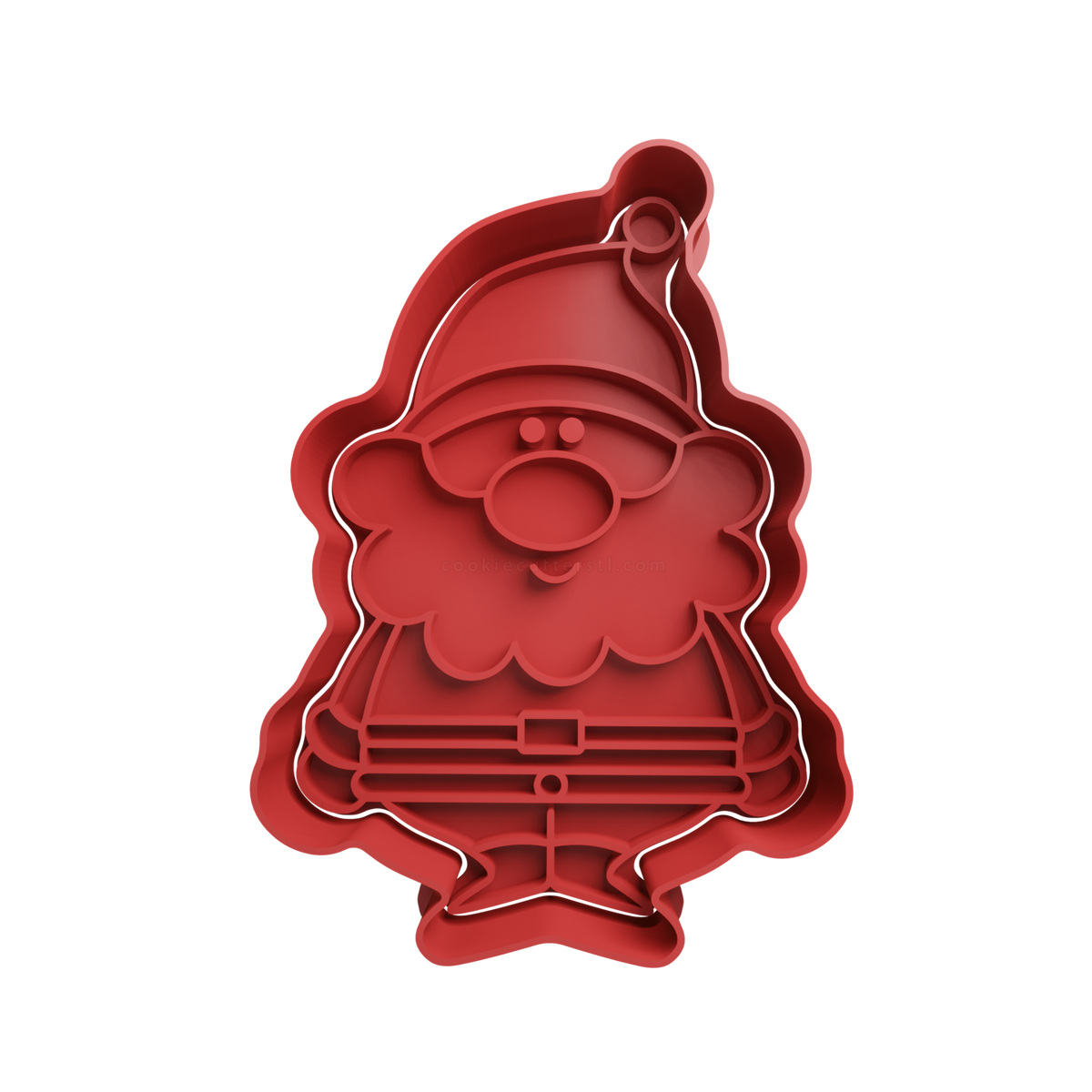 Santa Claus Cookie Cutter 23 - 3D printed Christmas cookie cutter