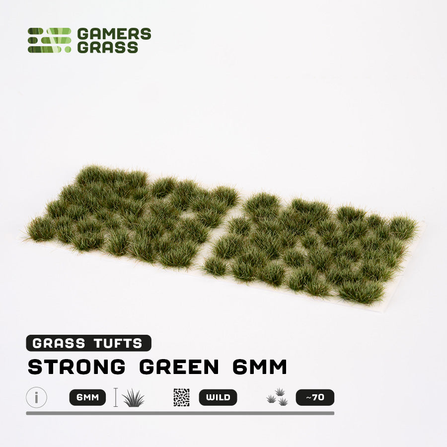 Gamers Grass - Strong Green 6mm - Wild (GG6SG)