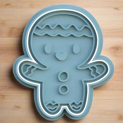 Christmas Cookie Cutter & Embosser Cutter 2pce Set 1