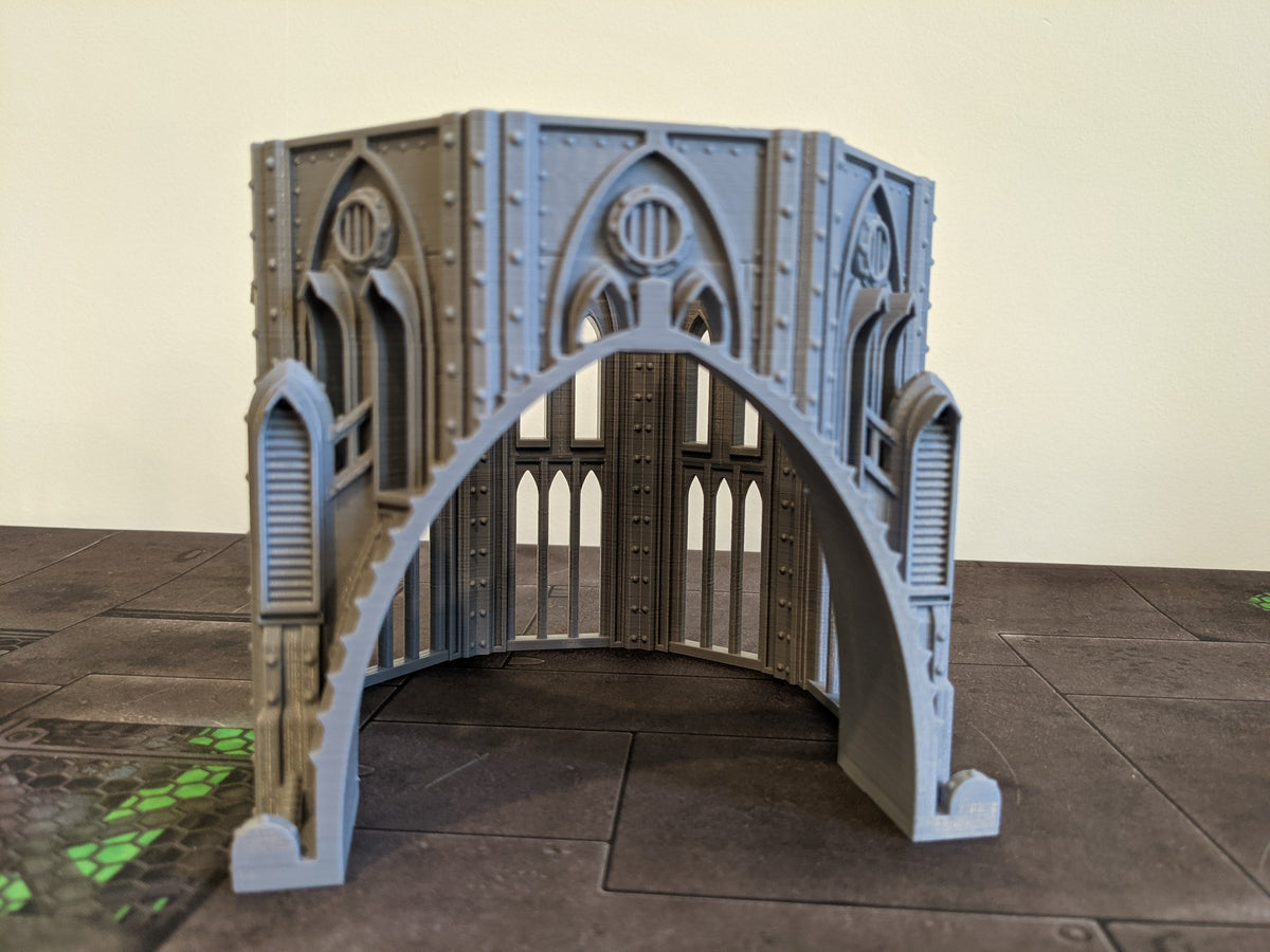 Warhammer 40k Modular Gothic tower terrain large octagonal shaped