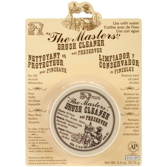 The Masters Brush Cleaner & Preserver (2.5 oz / 74.7g) - Tub #101-BJ