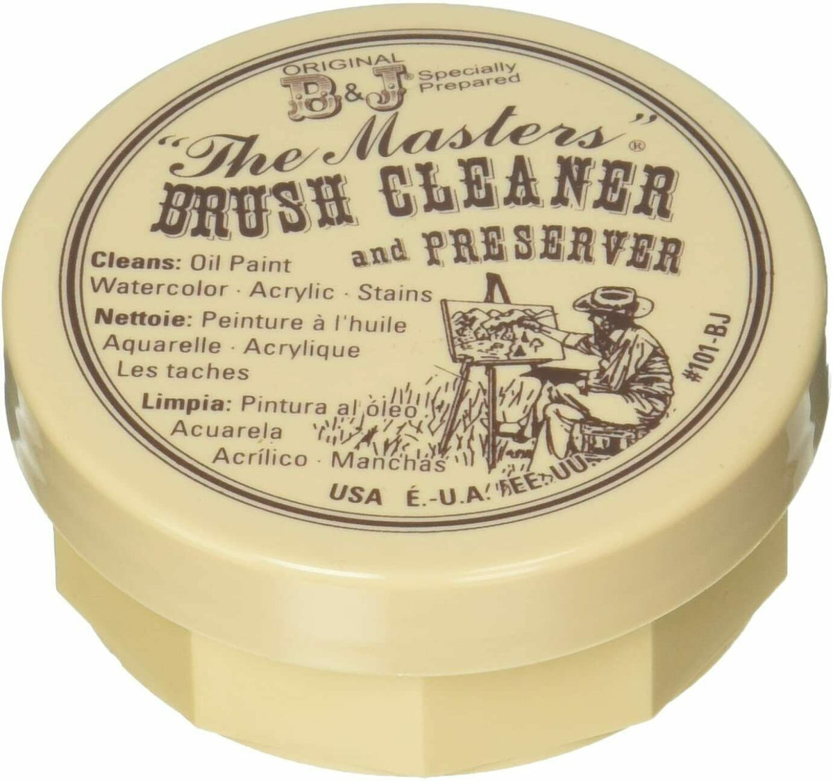 The Masters Brush Cleaner & Preserver (2.5 oz / 74.7g) - Tub #101-BJ