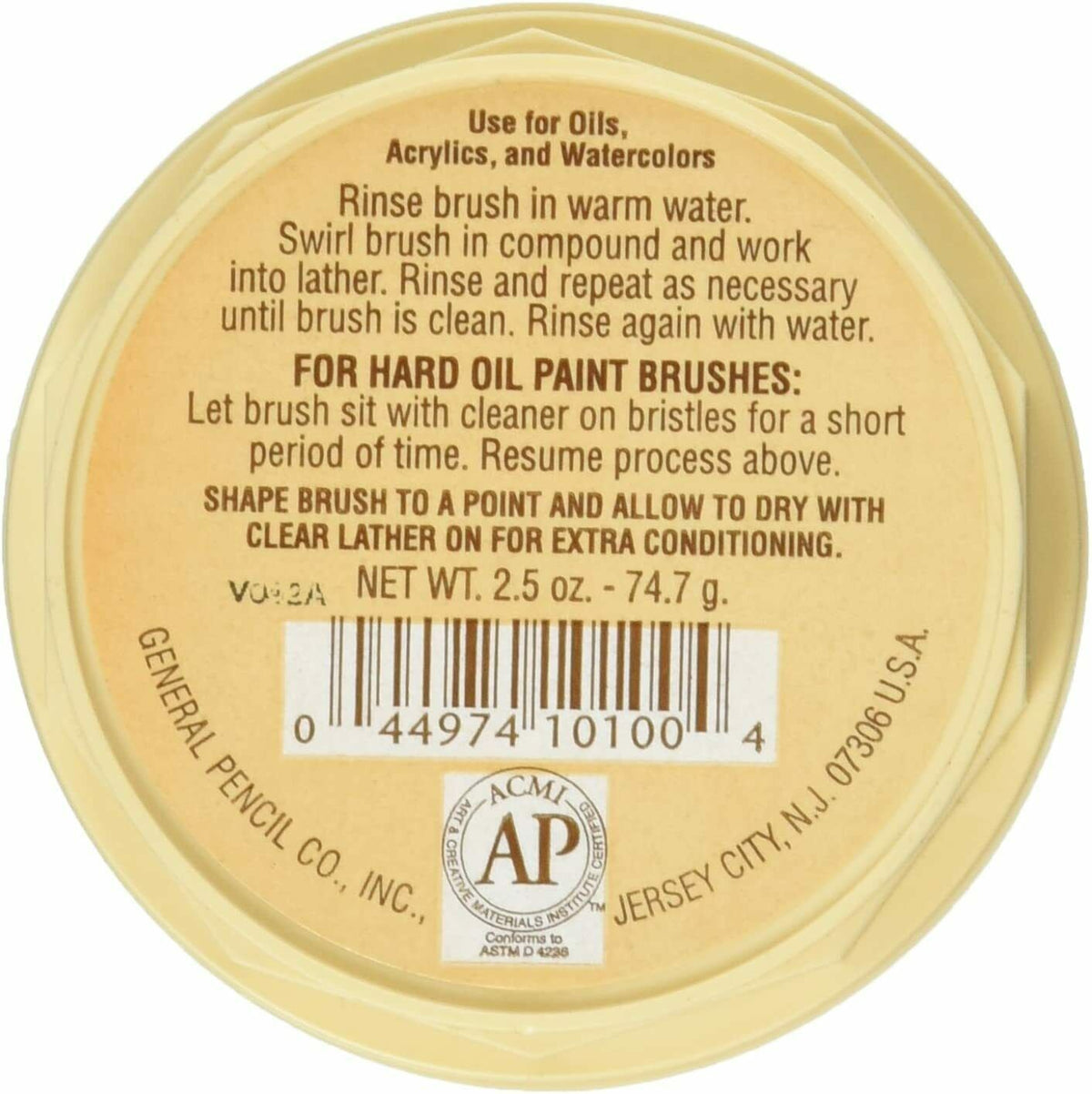 The Masters Brush Cleaner & Preserver (2.5 oz / 74.7g) - Tub #101-BJ