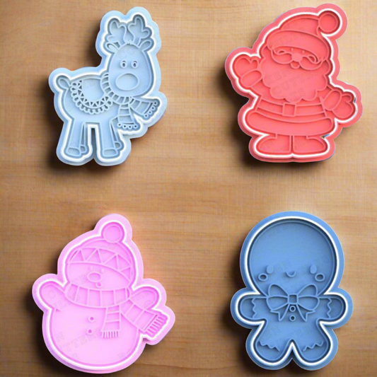 Christmas Cookie Cutter & Embosser Cutter 2pce Set 2